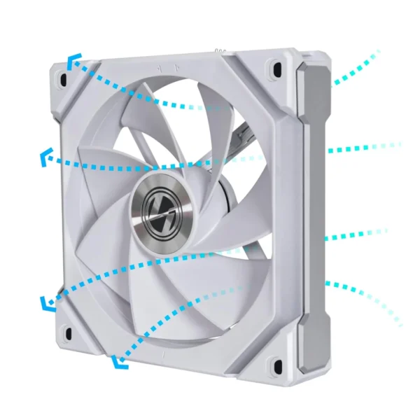 Lian Li UNI FAN SL120 V2 Reverse Blade 120mm ARGB PWM Fan White - UF-RSL120V2-1W