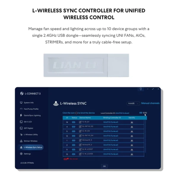 61WaUjetJuL._SL1500_ Lian Li UNI FAN CL Wireless Reverse 120 ARGB PWM 2100RPM FDB 120mm Case Fan White Single Pack - G99.12RCL1W1W.00