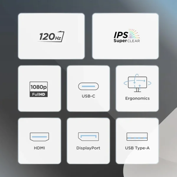 ViewSonic 24 Inch FHD IPS 120Hz USB-C Video Conferencing Monitor - VG2441V