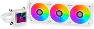 Lian Li Galahad II LCD 360mm ARGB AIO Liquid CPU Cooler White - GA2ALCD36W
