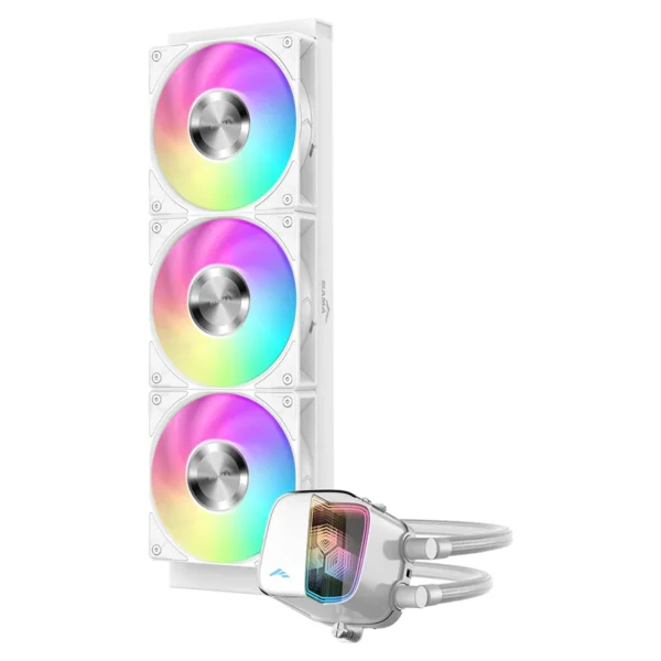 SAMA - L70 360mm AIO ARGB Liquid CPU Cooler White - L70-WHWAYX03-G