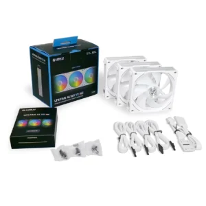 711zQPgzGCL._SL1500_ Lian Li UNI Fan AL120 V2 120mm PWM ARGB Triple Pack with Controller White - G99.12ALV23W.00
