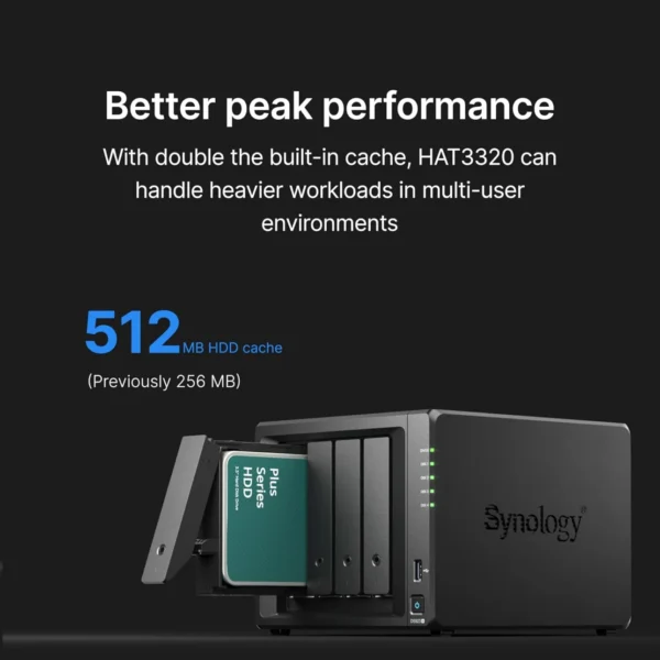Synology HAT3320 Plus Series 8TB 3.5 Inch 7200 RPM SATA HDD - SY-HAT3320-8T