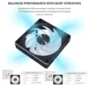 Lian Li UNI FAN CL Wireless Reverse 120 ARGB PWM 2150RPM FDB 120mm Case Fan Black Single Pack - G99.12RCL1W1B.00
