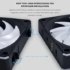 71YtPtD1lCL._SL1500_ Lian Li UNI FAN CL Wireless Reverse 120 ARGB PWM 2100RPM FDB 120mm Case Fan White Single Pack - G99.12RCL1W1W.00