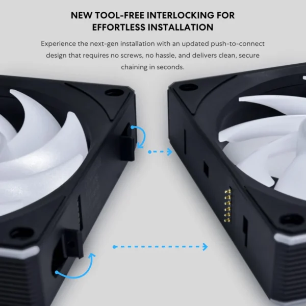 71YtPtD1lCL._SL1500_ Lian Li UNI FAN CL Wireless Reverse 120 ARGB PWM 2100RPM FDB 120mm Case Fan White Single Pack - G99.12RCL1W1W.00