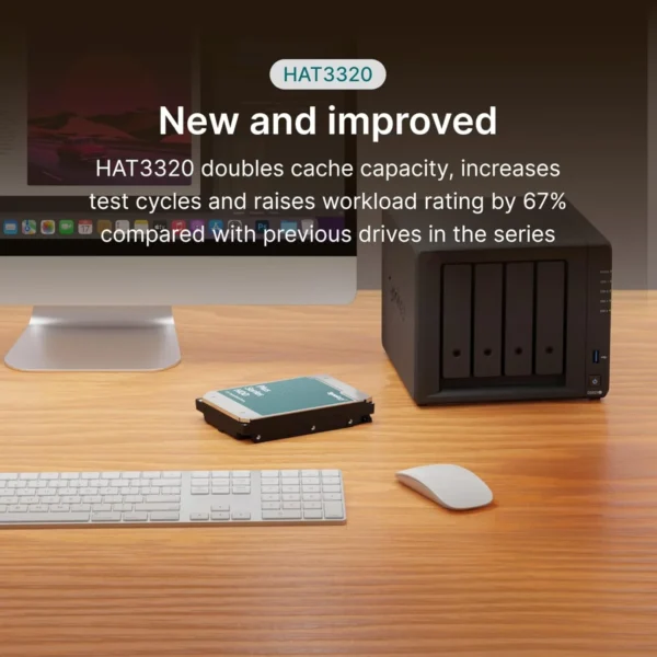 Synology HAT3320 Plus Series 8TB 3.5 Inch 7200 RPM SATA HDD - SY-HAT3320-8T