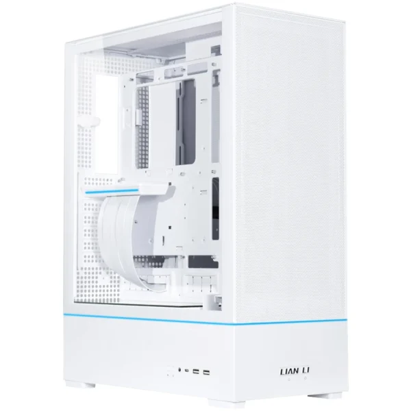 Lian Li SUP01 White Stand-Up ATX PC Case - PCIe 4.0 Riser - Tempered Glass - G99.SUP01W.00