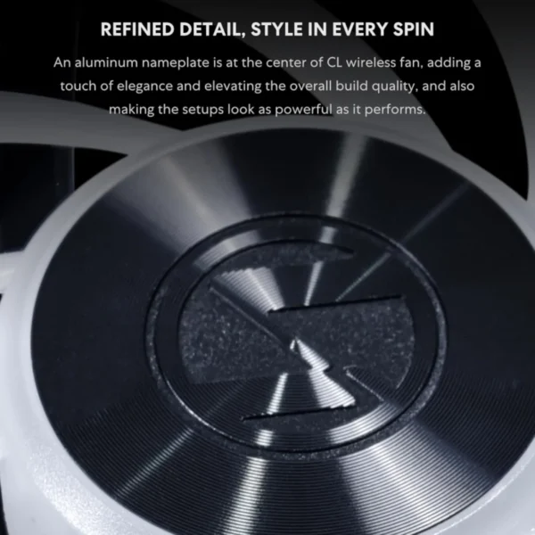 Lian Li UNI FAN CL Wireless Reverse 120 ARGB PWM 2150RPM FDB 120mm Case Fan Black Single Pack - G99.12RCL1W1B.00