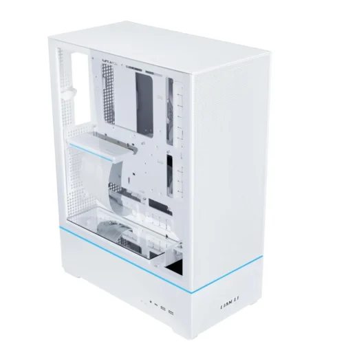 Lian Li SUP01 White Stand-Up ATX PC Case - PCIe 4.0 Riser - Tempered Glass - G99.SUP01W.00