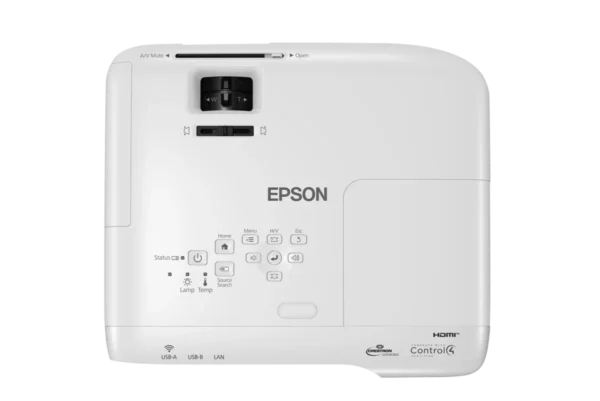 Epson 4100 Lumens XGA 3LCD Classroom Projector with 16W Speaker and 17000 Hour Lamp Life - V11H986052