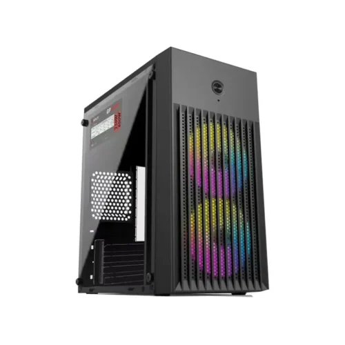 Inplay Lite X220-G200 Micro ATX PC Case with Built-in GP200B PSU and 2 RGB Fans - Black | White