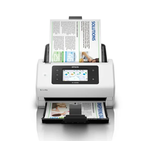 Epson WorkForce DS-900WN A4 Duplex Sheet-fed Document Scanner 70ppm 4.3in LCD Touchscreen - B11B276502