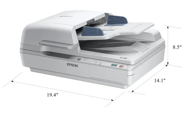 Epson WorkForce DS-7500 A4 Flatbed Document Scanner with Duplex ADF 1200dpi - B11B205341