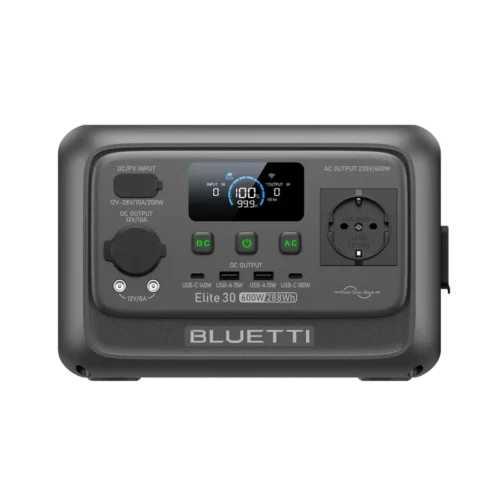 BLUETTI Premium 30 V2 Portable Power Station 320Wh LiFePO4 600W AC Output - P-PR30V2-PH-GY-BL-010