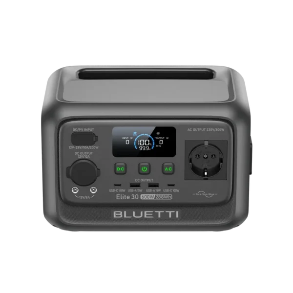 BLUETTI Premium 30 V2 Portable Power Station 320Wh LiFePO4 600W AC Output - P-PR30V2-PH-GY-BL-010