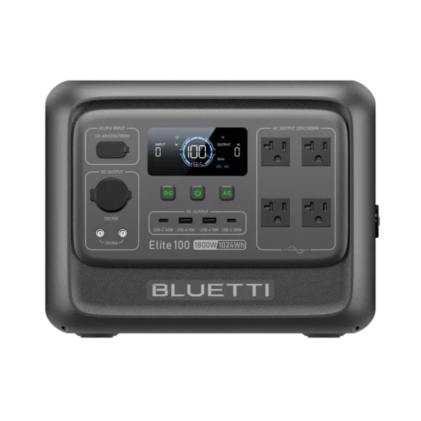 BLUETTI Premium 100 V2 Portable Power Station 1024Wh 1800W LiFePO4 - P-PR100V2-PH-GY-10