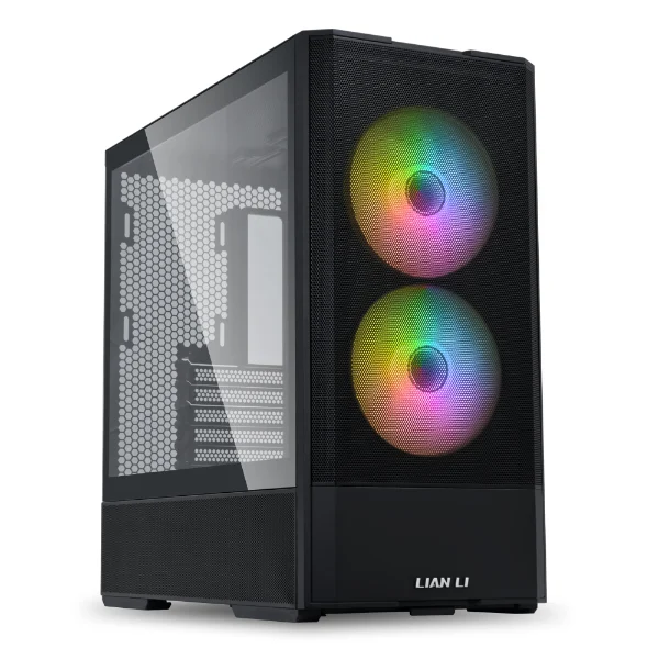 Lian Li LANCOOL 207 Mid-Tower PC Case ATX Compatible Front PSU 4 Fans Black - LAN207RX Black