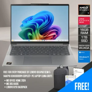 LenovoIdeaPadSlim514AKP1083HX00B9PH_1600x Lenovo IdeaPad Slim 5 14AKP10 14-inch WUXGA OLED AMD Ryzen AI 7 350 24GB RAM 1TB SSD Laptop - 83HX00B9PH