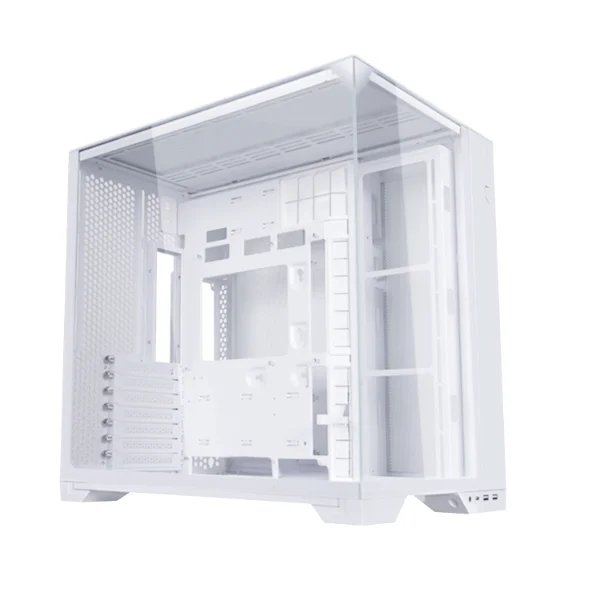 Lian Li O11 Vision Compact Dual-Chamber Mid-Tower Case Swappable Top Glass/Mesh White - G99.O11VPW.00