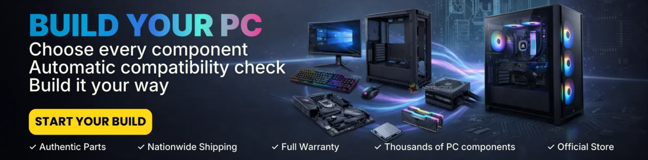 Netcodex custom PC builder – choose compatible PC components and build your own desktop