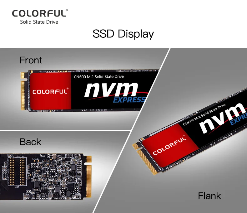 Colorful CN600 512GB M.2 NVMe PCIe Gen3 x4 Internal SSD - COLORFUL CN600 M.2 NVMe 512GB