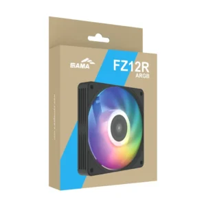 SAMA - FZ12R 120mm PWM Reverse Airflow ARGB Case Fan Black - FZ12-BKAM1TOR-G