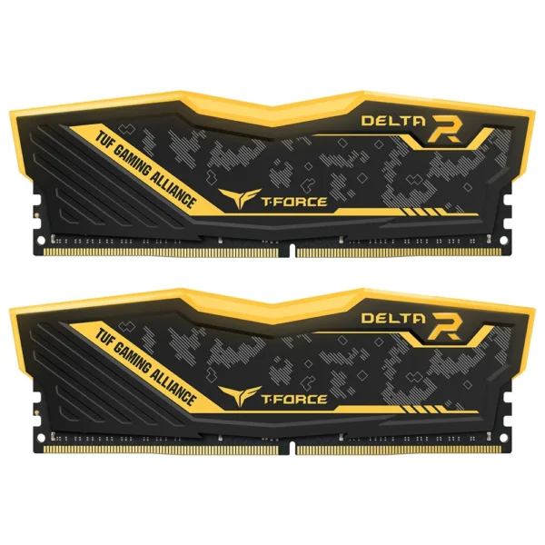 TEAMGROUP T-FORCE DELTA TUF Gaming Alliance RGB 32GB 2x16GB DDR4 3600MHz CL18 Desktop Memory - TF9D432G3600HC18JDC01