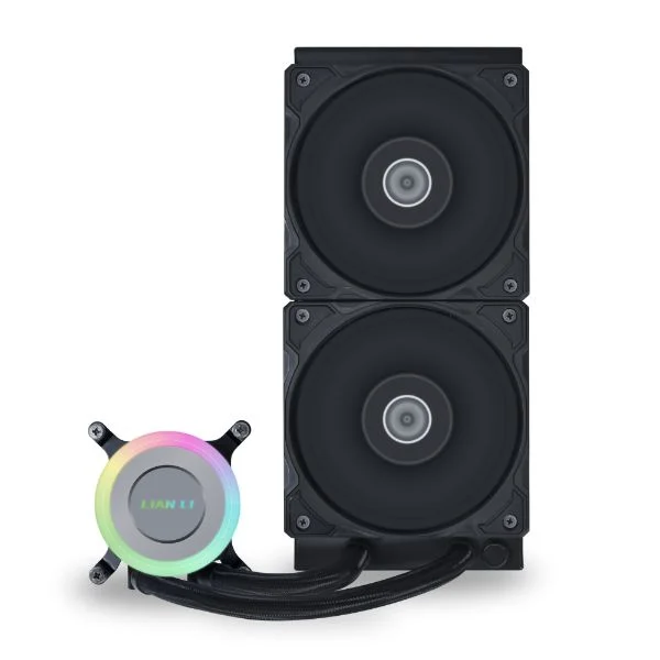 ga2_lite_006_ LIAN LI GA II Lite Performance 240mm AIO Liquid CPU Cooler 3800 RPM Pump Black - G89.GA2L24PB.00