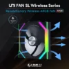 Lian Li UNI FAN SL-INF Wireless 120mm Reverse Blade Black 1-Pack ARGB Fluid Dynamic Bearing - G99.12RSLIN1W1B.00