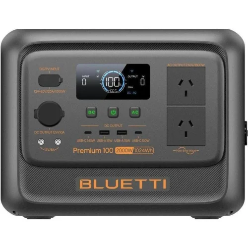 BLUETTI Premium 100 V2 Portable Power Station 1024Wh 1800W LiFePO4 - P-PR100V2-PH-GY-10 | P-PR100V2-PH-GY-20