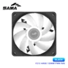 SAMA FZ12 ARGB Black 120mm PWM High Performance Case Fan - FZ12-BKAM1TOX-G