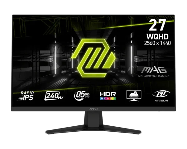 MSI MAG 274QF X24 27-Inch WQHD Rapid IPS 240Hz 0.5ms Gaming Monitor - MAG 274QF X24
