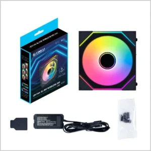 sl2-inf-w-pg-01 Lian Li UNI FAN SL-INF Wireless 120mm Black 1-Pack ARGB Fluid Dynamic Bearing - G99.12SLIN1W1B.00