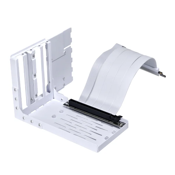 Lian Li 4 Slots Vertical GPU Bracket Kit (VG4v4) with 200mm PCIe 5.0 Riser Cable White - G89.VG4-4W.00