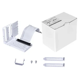 vg4-4_04 Lian Li 4 Slots Vertical GPU Bracket Kit (VG4v4) with 200mm PCIe 5.0 Riser Cable White - G89.VG4-4W.00