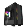 DeepCool CC360 ARGB Micro-ATX Case Tempered Glass 3 Fans Black - R-CC360-BKAPM3-G-1