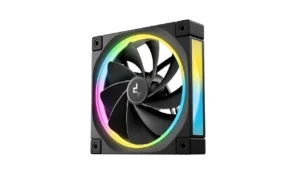 01 (1) DeepCool FL12R Reverse ARGB PWM 120mm Intake Fan Black - R-FL12R-BKAPN1-G