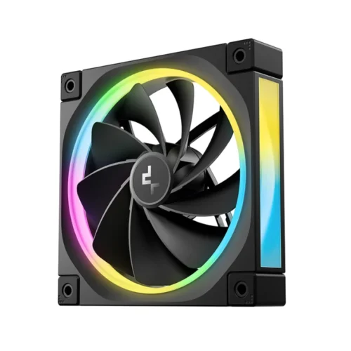 DeepCool FL12R Reverse ARGB PWM 120mm Intake Fan Black - R-FL12R-BKAPN1-G