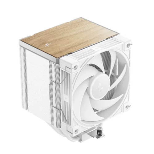 DeepCool AK500 G2 White High Performance CPU Air Cooler 5 Heat Pipes 120mm PWM Fan Wood Grain - R-AK500G2-WHNNMN-GJD