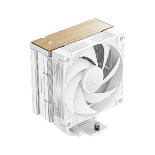 DeepCool AK400 G2 White Single Tower CPU Air Cooler 120mm PWM Fan Wood Grain Top Cover - R-AK400G2-WHNNMN-GJD