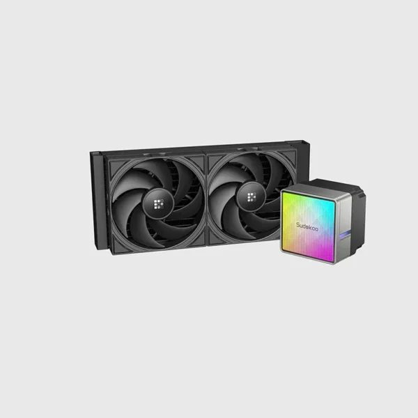 01 SUDOKOO NEXAURA 240 240mm AIO Liquid Cooler with ARGB Diamond Glow - Black - R-NXA240-BKAMMN-GAS-1