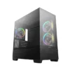 Deepcool CG380 3F Panoramic Micro-ATX PC Case Black - R-CG380-BKAGM3-G