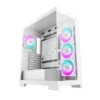 Deepcool - CG580 4F V2 Panoramic ATX Mid-Tower Tempered Glass Case White - R-CG580-WHADA4-G-2