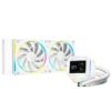 DeepCool LM240 White 240mm AIO Liquid Cooler with 2.4" IPS Display and ARGB Fans - R-LM240-WHDMMC-1
