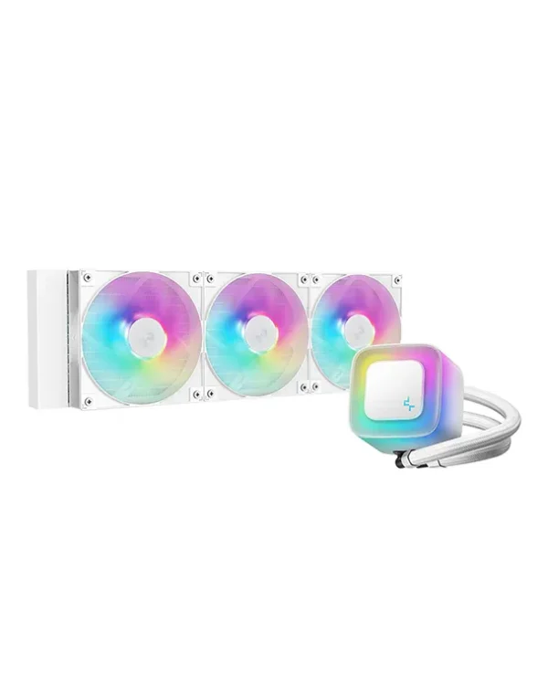 DeepCool LE360 White V2 360mm AIO Liquid Cooler with ARGB - R-LE360-WHAMMN-G-2