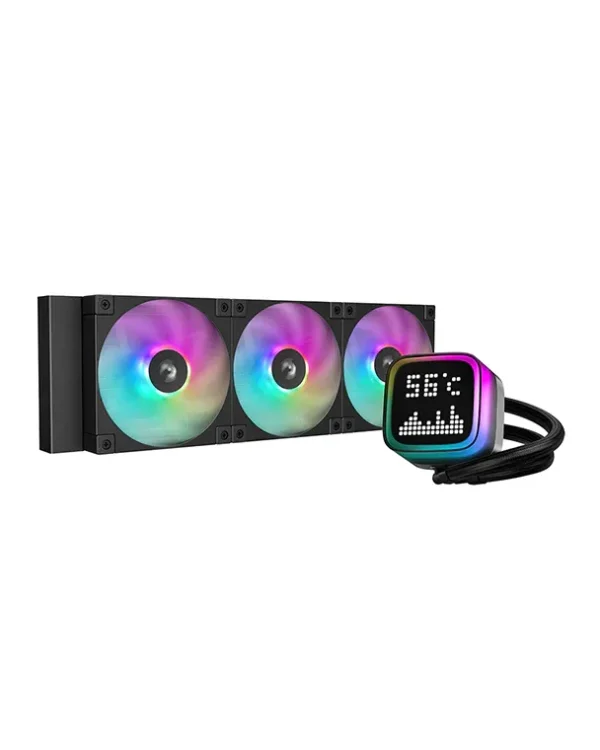 DeepCool LP360 360mm AIO Liquid Cooler with Custom Dot-Matrix Pixel Display - R-LP360-BKMSNC-G-1