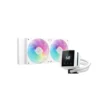 DeepCool - Mystique 240 White ARGB 240mm AIO Liquid Cooler 2.8" LCD Screen - R-LX240-WHDSNMCP-G-1