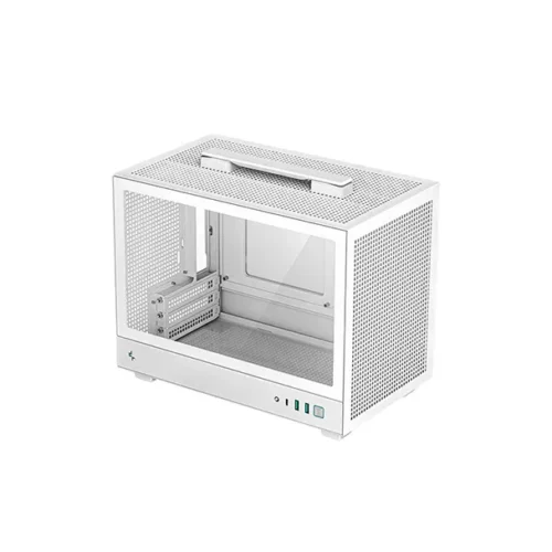 DeepCool CH160 Mesh White Portable Mini-ITX Case High-Airflow 240mm AIO Support - R-CH160-WHNMI0-G-1