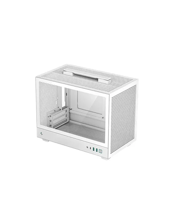 01 DeepCool CH160 Mesh White Portable Mini-ITX Case High-Airflow 240mm AIO Support - R-CH160-WHNMI0-G-1